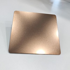 Rose Gold Sandblasted Stainless Steel Plate