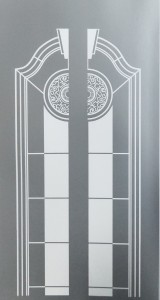 Mirror Finished Etched Stainless Steel Plate