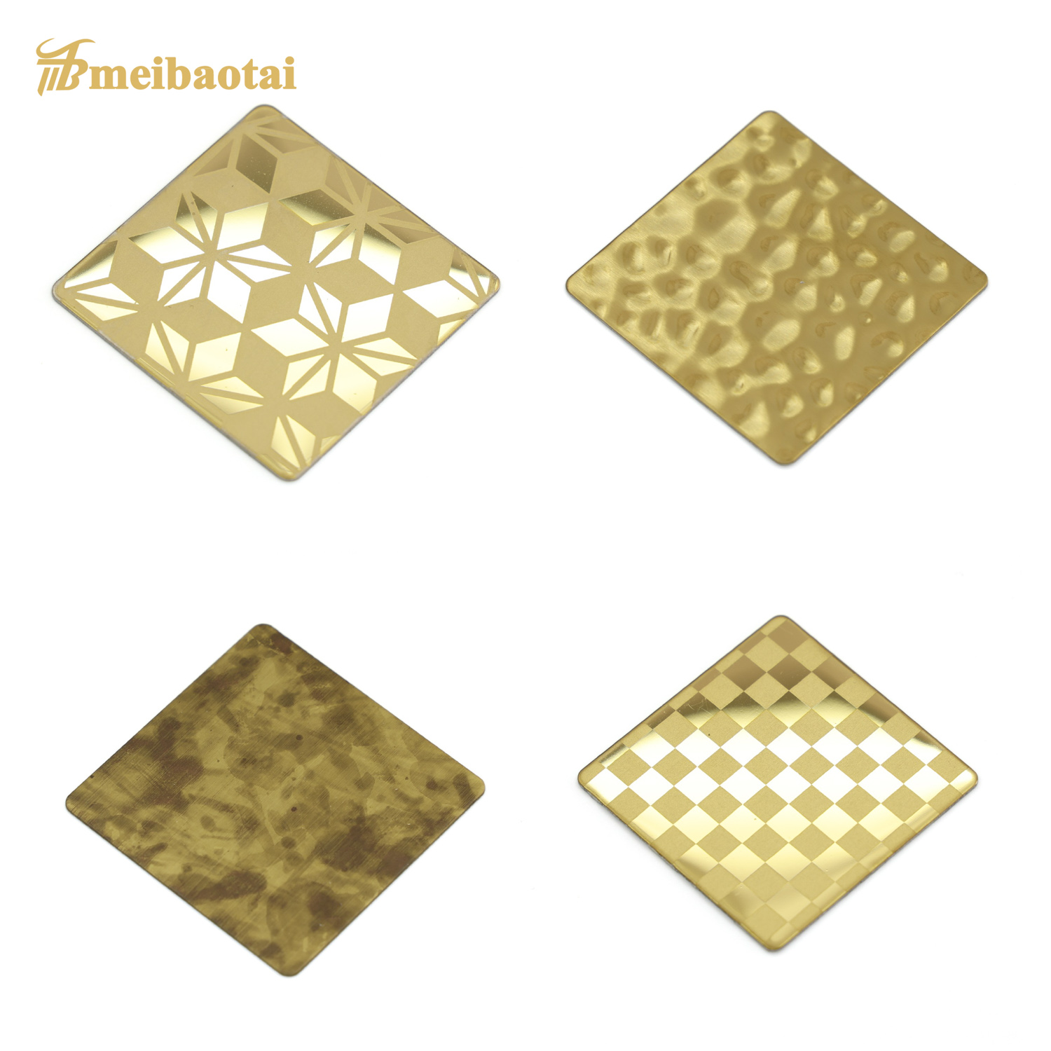 Placa de aço inoxidável estampada com espelho prateado dourado 201