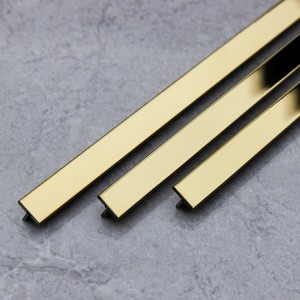T Gold Mirror Metal T Profile