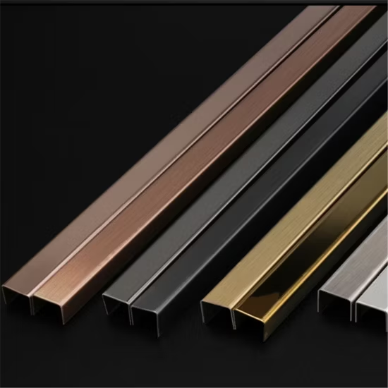 Color U Shape Stainless Steel U Profile