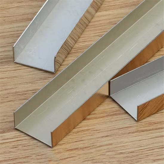 Customized Size Stainless Steel U Tile Trim