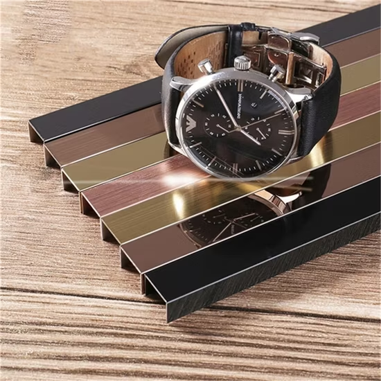 PVD Coating U Shape Stainless Steel Profile U Tile Trim