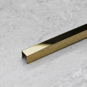 U Gold Mirror Stainless Steel Profile U Shape