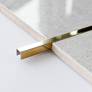 U Gold Mirror Stainless Steel Profile U Shape