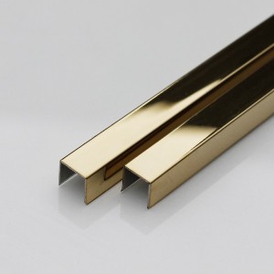 U Gold Mirror Stainless Steel Profile U Shape