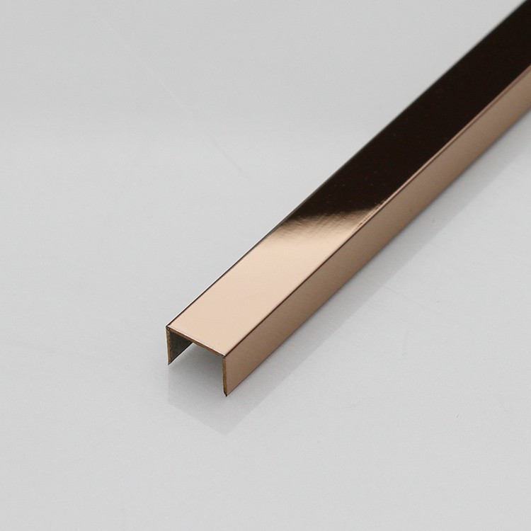 Gold Rose Gold 304 Stainless Steel U Profile