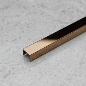 Gold Rose Gold 304 Stainless Steel U Profile