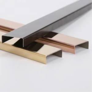 PVD Color Coating Mirror Color Stainless Steel U Profile