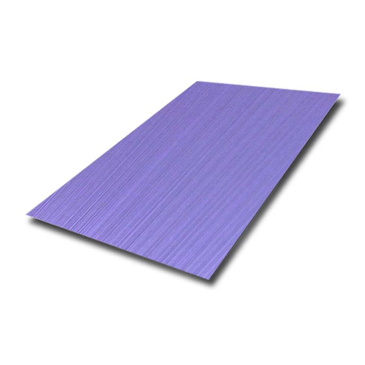 Violet Brushed Hairline SS Sheet