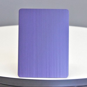 Violet Brushed Hairline SS Sheet