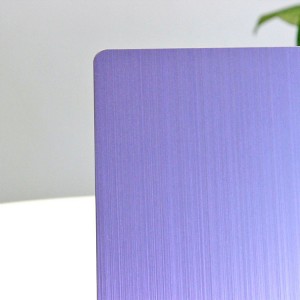 Violet Brushed Hairline SS Sheet