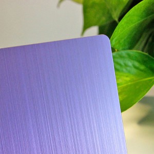 Violet Brushed Hairline SS Sheet