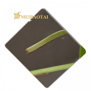 Grade 201 304 Mirror Colour Cold Rolled Stainless Steel Sheet