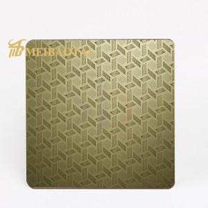 Grade 201 304 Embossed Metal Sheet Decorative for Stainless Steel Sheet