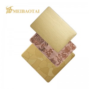 Grade 201 304 Embossed Stainless Steel Sheet For Decoration Wall Panel