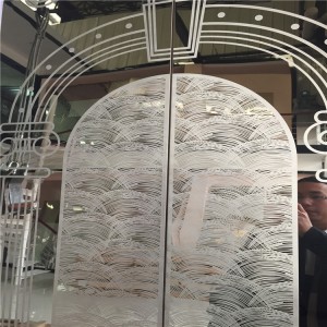 High Quality 304 Grade Stainless Steel Decoration Sheet Etching Mirror Design 0.95mm Thickness Elvator Lift Cabinet Decoration Sheet