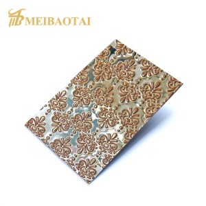 Grade 201 304 4*8Feet Stamped Stainless Steel Sheet for Interior Decoration