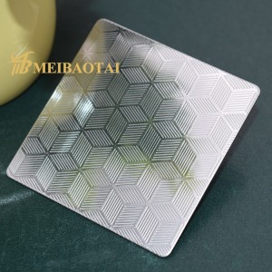 custom size and design embossing mirror color  stainless steel sheet decorative plate