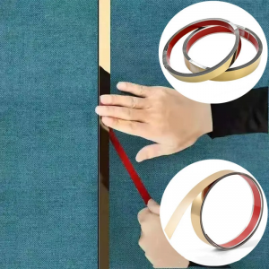 Gold Mirror Adhesive Roll Metal Profile Tape