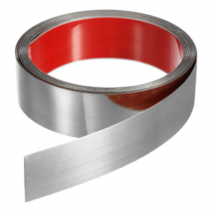 Silver Mirror Matte Stainless Steel Adhesive Roll Tape