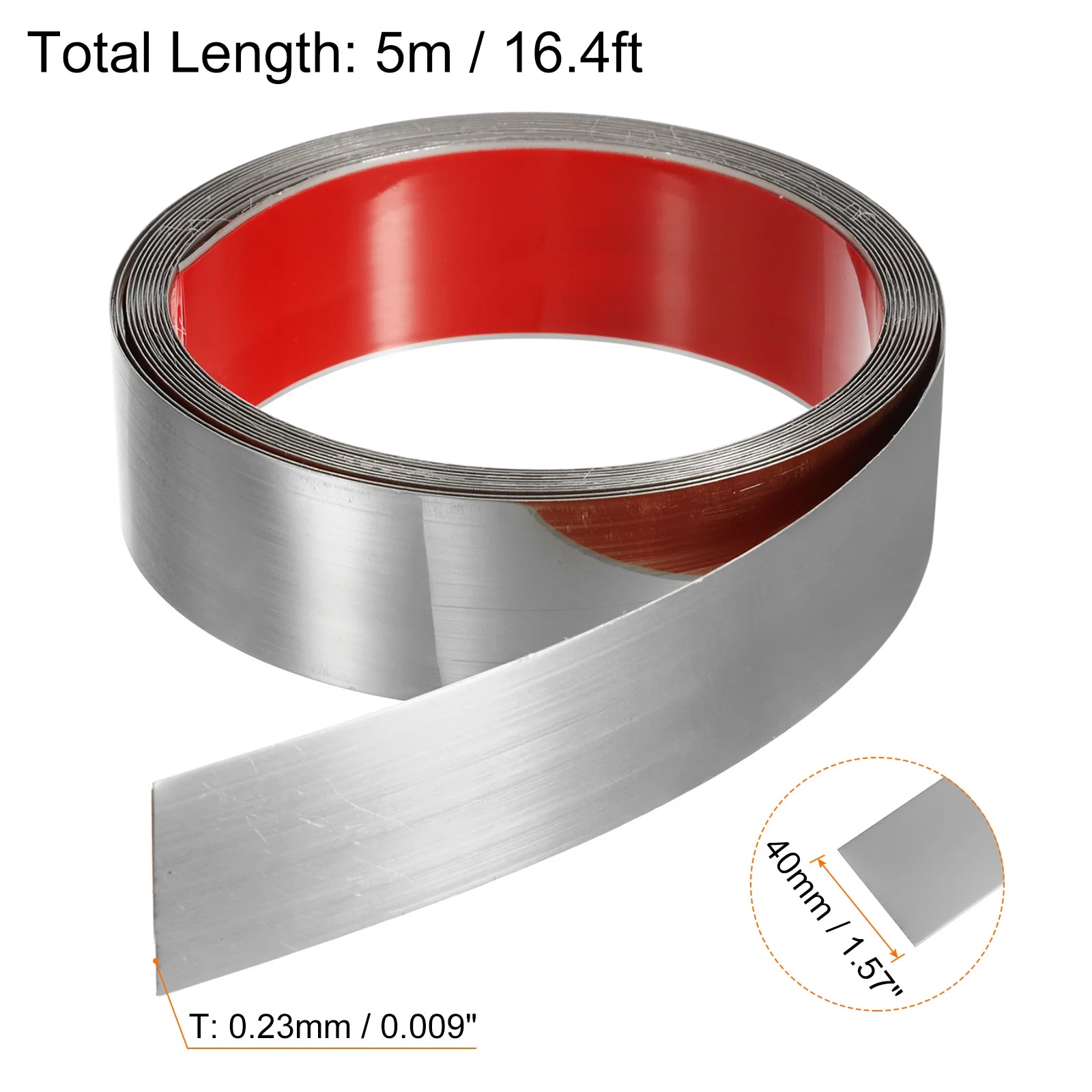 5000MM Length Adhesive Rolled Stainless Steel Tape
