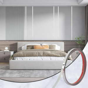 Silver Mirror Matte Stainless Steel Adhesive Roll Tape