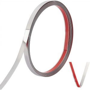 Silver Mirror Matte Stainless Steel Adhesive Roll Tape