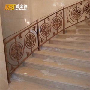 hand-made indoor stainless steel  balustrate