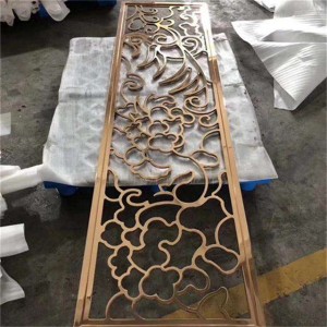 Màn hình thép không gỉ Trang trí phòng khách Nội thất Bộ chia phòng bằng thép không gỉ