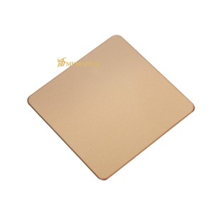 Decorative Metal Plate Anti Finger Print Gold Sandblasted Finished 201 J2 Stainless Steel Sheet Four Feet