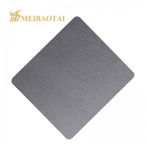 Hot Sales Four Feet Various Colors Electroplating Grind Hairline SS Metal Decorative Panel
