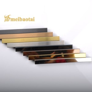 MIRROR POLISH STAINLESS STEEL TRIM TILE STAINLESS STEEL TILE EDGING STRIP SS EDGE TRIM FOR CORNER WALL FLOOR DECORATION