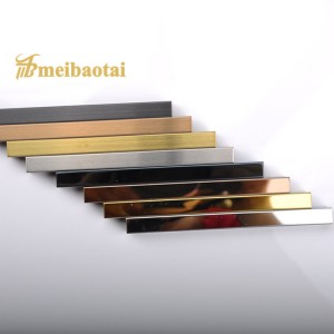Various Color Stainless Steel Profile T Tile Trim Decorate Profile