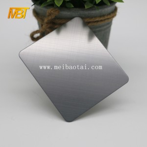 bright hairline black decorative sheet