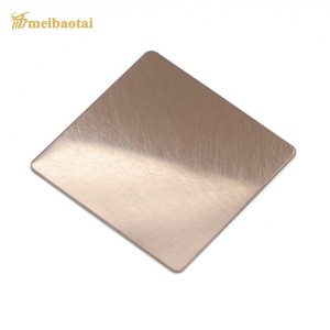 201 304 Color Coated Stainless Steel Sheet Champagne Gold Decorative Sheet