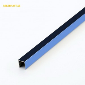 ss304 Gold / Black / Blue / Silver / Rose Gold Mirror Stainless Steel Tile Trim U Shape Decorative Inlay Profile For Living Room