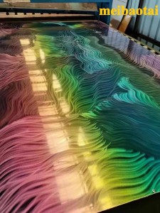 SS201 304 Irregular laser pattern  Rainbow color stainless steel sheet