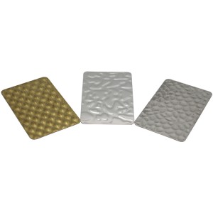 grade 201/304 emboss finish gold colored stainless steel plate for decorative wall