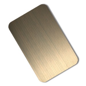 hairline red bronze antique steel sheet