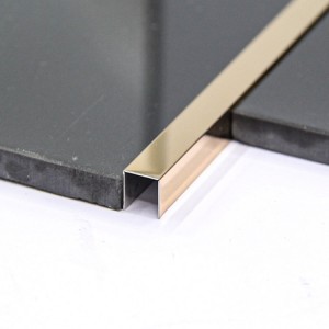Stainless Steel Profiles U Slot Decorative Tile Trim for Corner