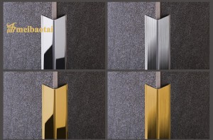 Rose Black Color Design L Profile 304 Stainless Steel L Profile L Tile Trim Decorative L Slot for Corner Wall Decorate