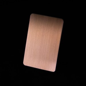 PVD アンティークブロンズ装飾シート 4 フィート 0.65 ミリメートルグレード 201 ステンレス鋼シート高級壁装飾プレート