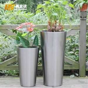 metal fabrication stainless steel flower pot
