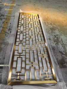 Customized Size Gold Color Coating Wall Partition