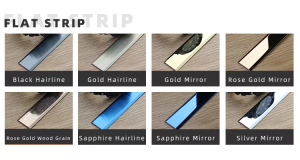 Stainless Steel Profiles U Slot Decorative Tile Trim for Corner