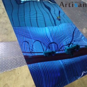 Blue Mirror Stainless Steel Polished Decorative Sheet