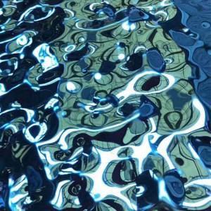 Blue Mirror Water Ripple Sheet