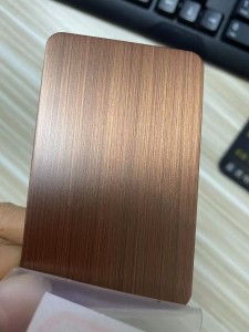 Antique Bronze Sheet Luxury Wall Kitchen Decoration Sheet 1219x2438mm Grade 201 Stainless Steel Sheet