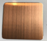 Hairline antique red bronze stainless steel sheet